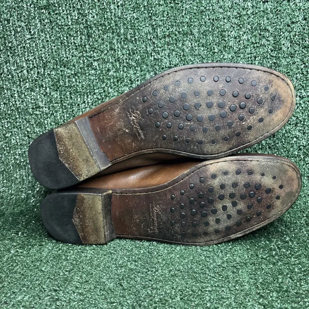 Bragano Cole Haan Shoes Mens Size 13 M Brown / Tan Leather Slip On Penny Loafers